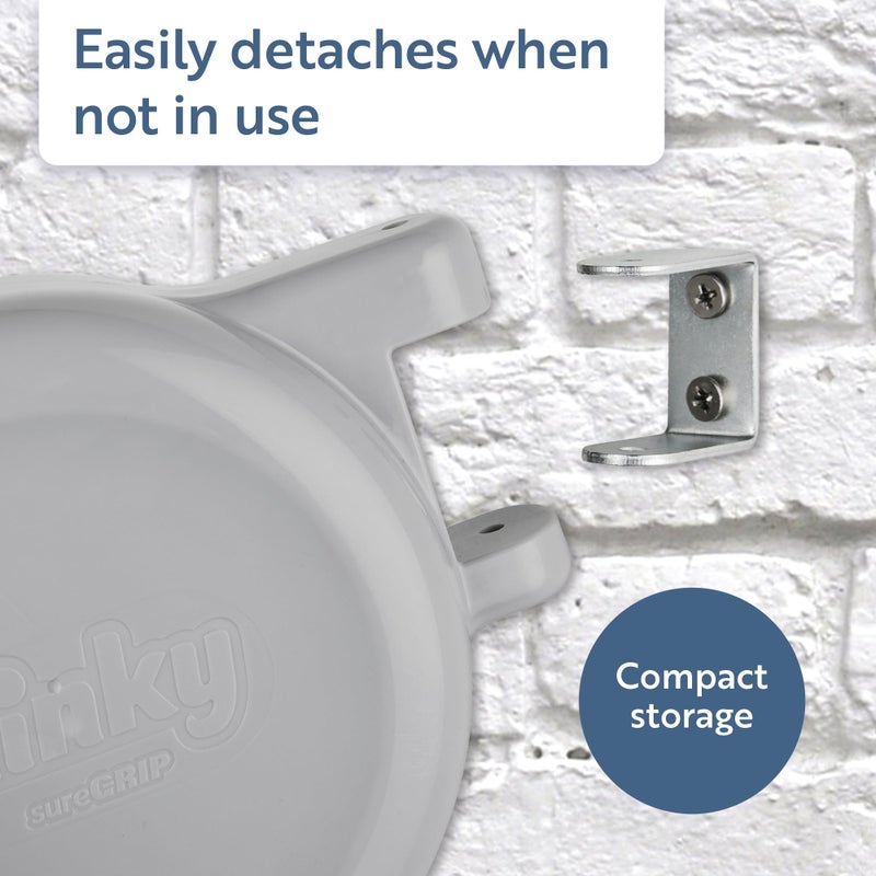 Minky Homecare Outdoor Retractable Clothesline - Heavy Duty PVC Coated Line - Energy and Space Saving Removable Laundry Drying Line - 49 Feet (Gray) - Image 4